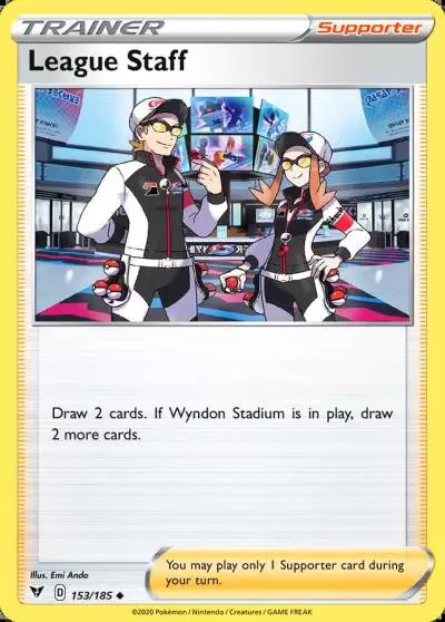 League Staff 153/185 Vivid Voltage Pokemon card