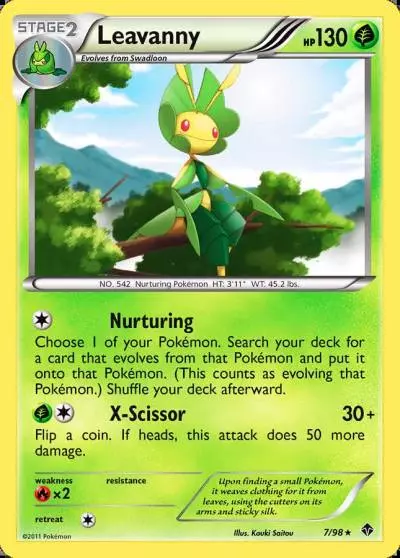 Leavanny 7/98 Emerging Powers Pokemon card