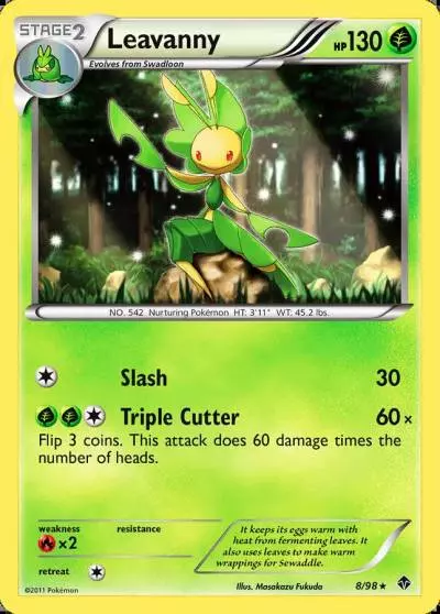 Leavanny 8/98 Emerging Powers Pokemon card