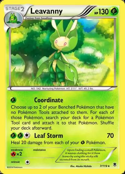 Leavanny 7/119 Phantom Forces Pokemon card