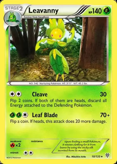 Leavanny 10/135 Plasma Storm Pokemon card