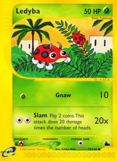 Ledyba 73/144 Skyridge Pokemon card