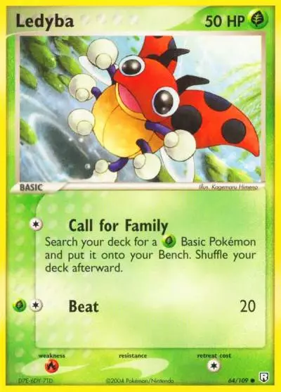 Ledyba 64/109 Team Rocket Returns Pokemon card