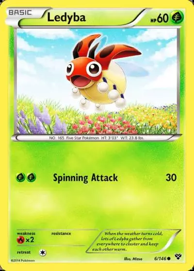 Ledyba 6/146 XY Pokemon card