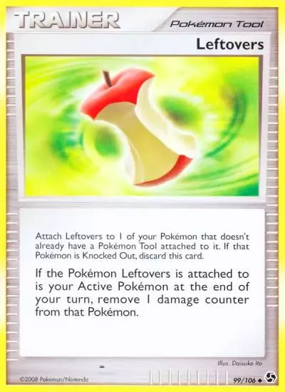 Leftovers 99/106 Great Encounters Pokemon card