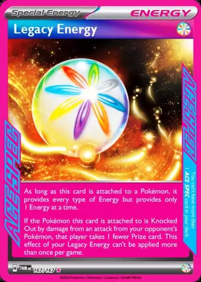 Legacy Energy 167/167 Twilight Masquerade Pokemon card