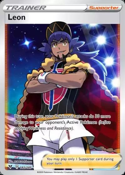 Leon 182/185 Vivid Voltage Pokemon card