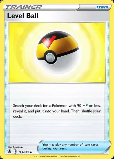 Level Ball 129/163 Battle Styles Pokemon card