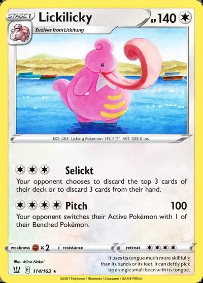 Lickilicky 114/163 Battle Styles Pokemon card