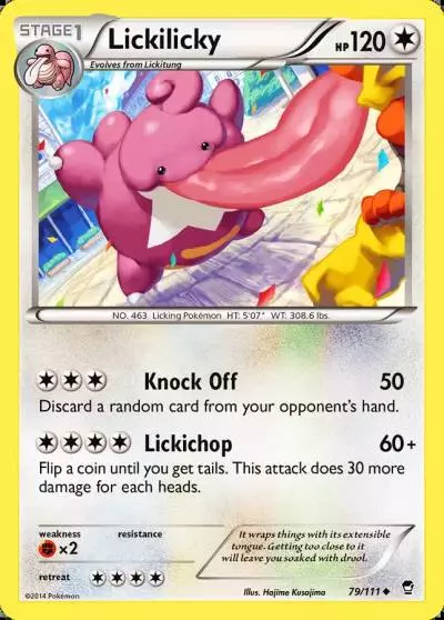 Lickilicky 79/111 Furious Fists Pokemon card
