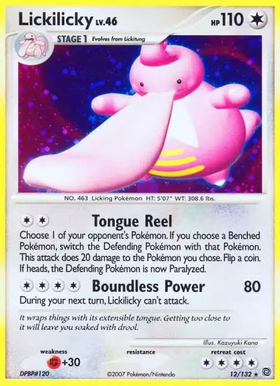 Lickilicky 12/132 Secret Wonders Pokemon card