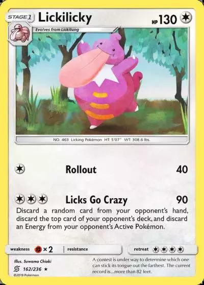 Lickilicky 162/236 Unified Minds Pokemon card