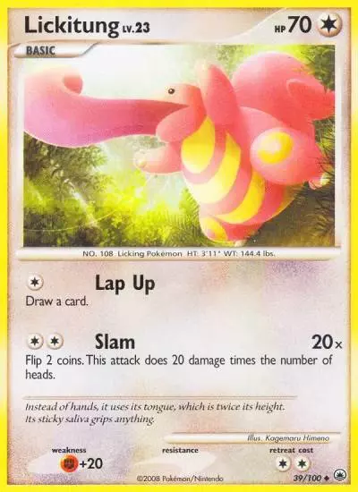 Lickitung 39/100 Majestic Dawn Pokemon card