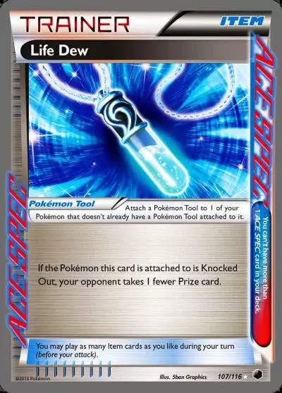 Life Dew 107/116 Plasma Freeze Pokemon card