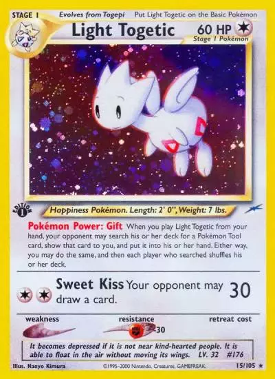 Light Togetic 15/105 Neo Destiny Pokemon card