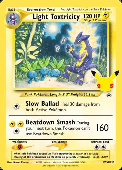 Light Toxtricity SWSH137/307 SWSH Black Star Promos Pokemon card