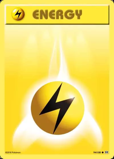 Lightning Energy 94/108 Evolutions Pokemon card