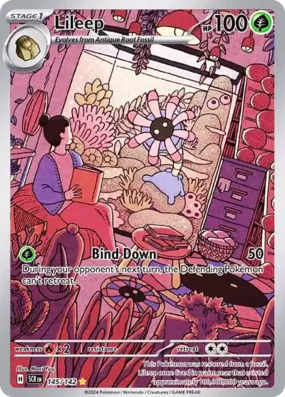 Lileep 145/142 Stellar Crown Pokemon card