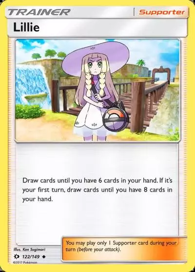 Lillie 122/149 Sun & Moon Pokemon card