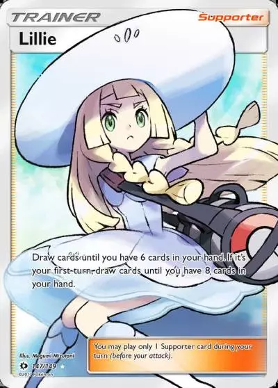 Lillie 147/149 Sun & Moon Pokemon card