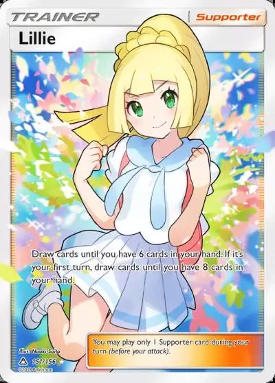 Lillie 151/156 Ultra Prism Pokemon card