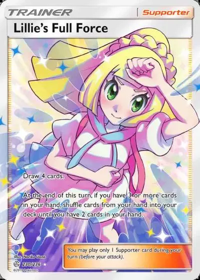 Lillie's Full Force 230/236 Cosmic Eclipse Pokemon card