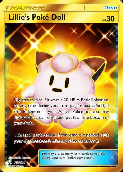 Lillie's Poké Doll 267/236 Cosmic Eclipse Pokemon card
