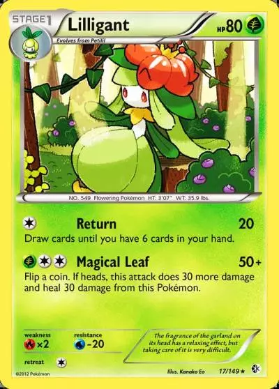 Lilligant 17/149 Boundaries Crossed Pokemon card
