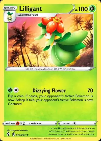 Lilligant 10/203 Evolving Skies Pokemon card