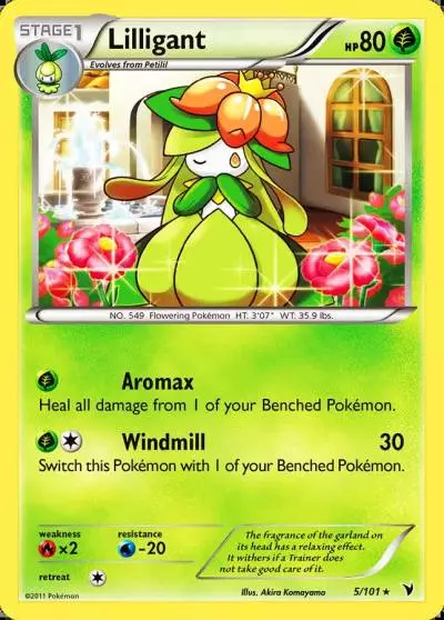Lilligant 5/101 Noble Victories Pokemon card
