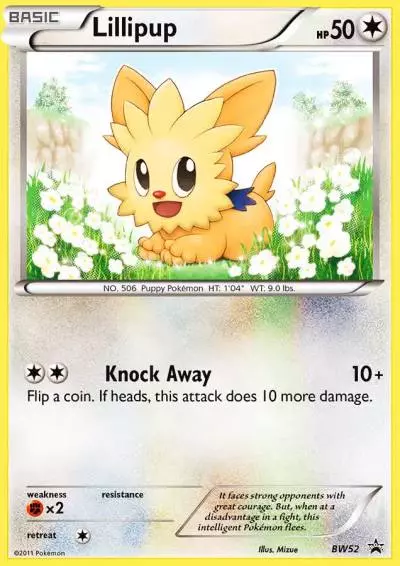 Lillipup BW52/101 BW Black Star Promos Pokemon card