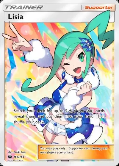 Lisia 164/168 Celestial Storm Pokemon card