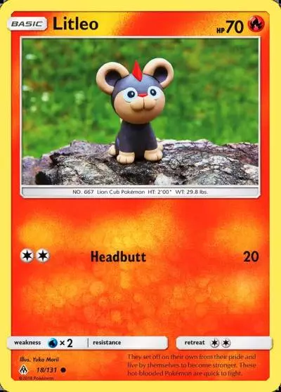 Litleo 18/131 Forbidden Light Pokemon card