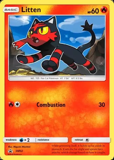 Litten SM02/248 SM Black Star Promos Pokemon card