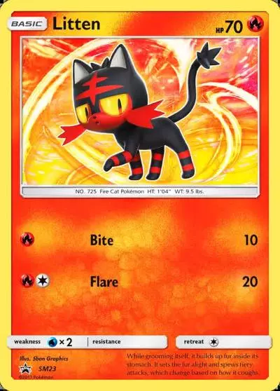 Litten SM23/248 SM Black Star Promos Pokemon card