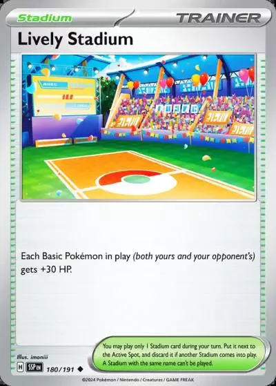 Lively Stadium 180/191 Surging Sparks Pokemon card