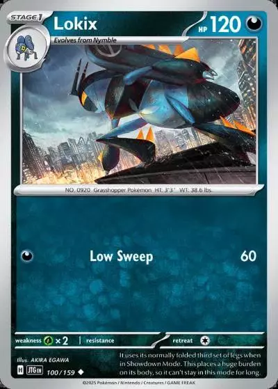 Lokix 100/159 Journey Together Pokemon card
