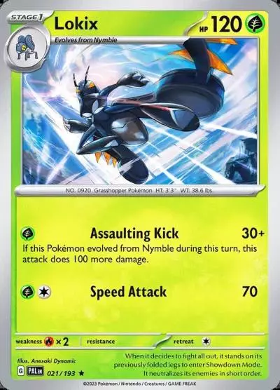 Lokix 21/193 Paldea Evolved Pokemon card