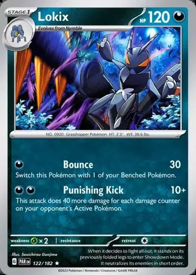 Lokix 122/182 Paradox Rift Pokemon card
