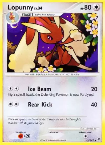 Lopunny 63/147 Supreme Victors Pokemon card