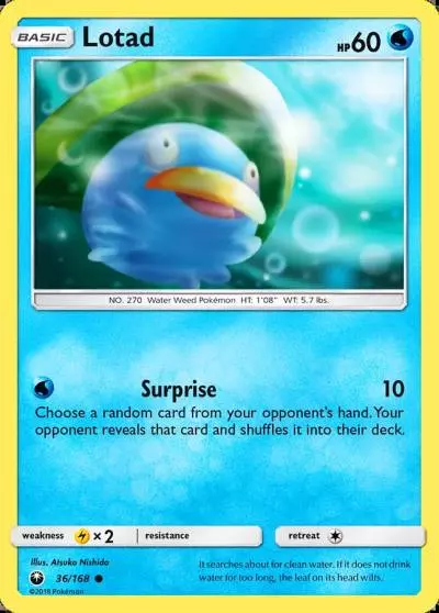 Lotad 36/168 Celestial Storm Pokemon card