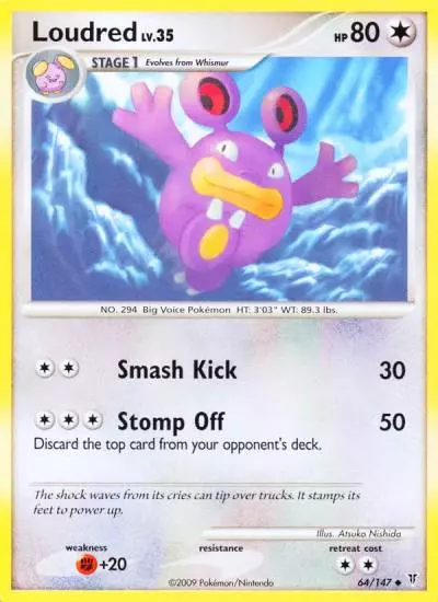 Loudred 64/147 Supreme Victors Pokemon card