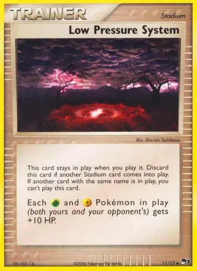 Low Pressure System 11/17 POP Series 3 Pokemon card