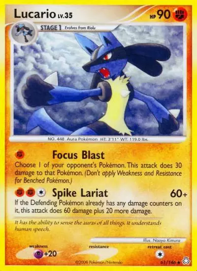 Lucario 61/146 Legends Awakened Pokemon card