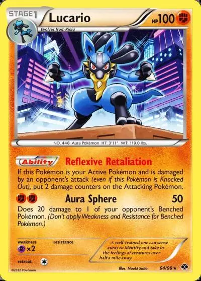 Lucario 64/99 Next Destinies Pokemon card