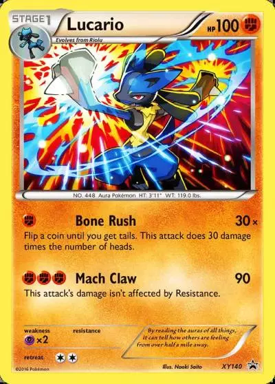 Lucario XY140/211 XY Black Star Promos Pokemon card