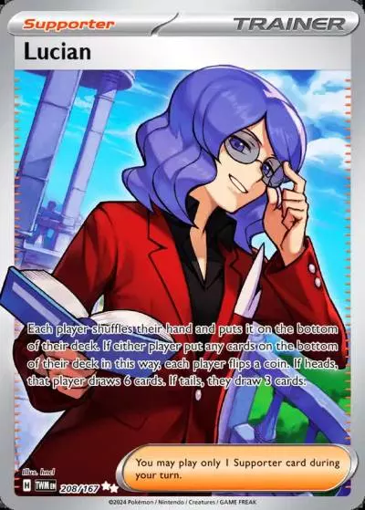Lucian 208/167 Twilight Masquerade Pokemon card