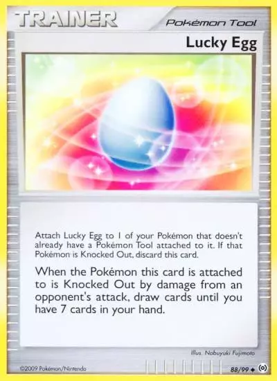 Lucky Egg 88/99 Arceus Pokemon card