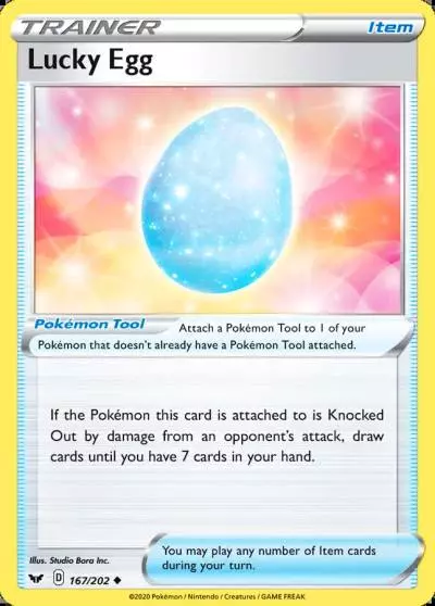 Lucky Egg 167/202 Sword & Shield Pokemon card