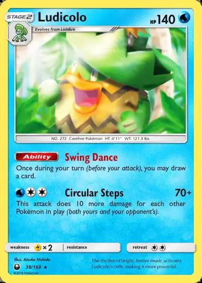 Ludicolo 38/168 Celestial Storm Pokemon card
